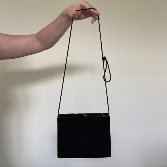 SOLD vintage velvet beaded purse - Picture 3 of 3